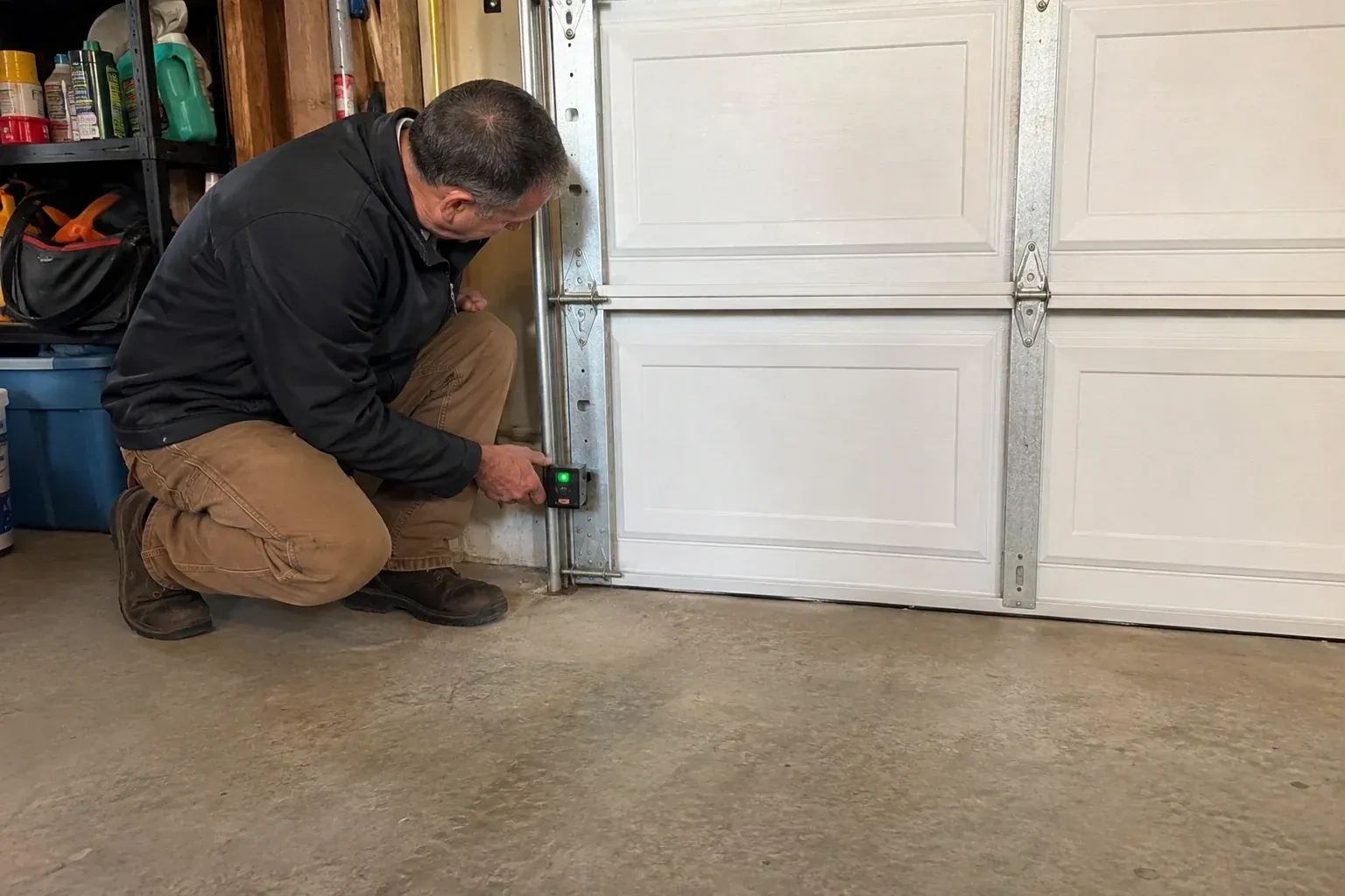 Illustrative garage doors scene — Photo-Eye Sensor Alignment or Replacement, Epsom